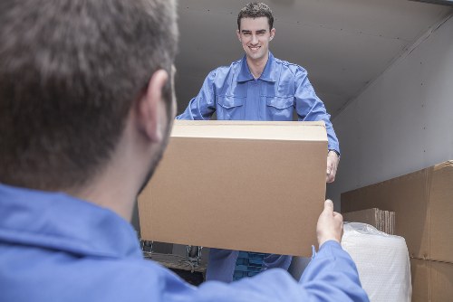 Professional packing services in Burroughs preparing boxes for a move