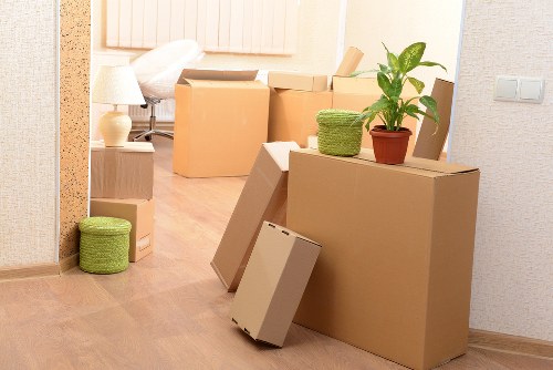 Furniture and boxes prepared for small removals in Burroughs